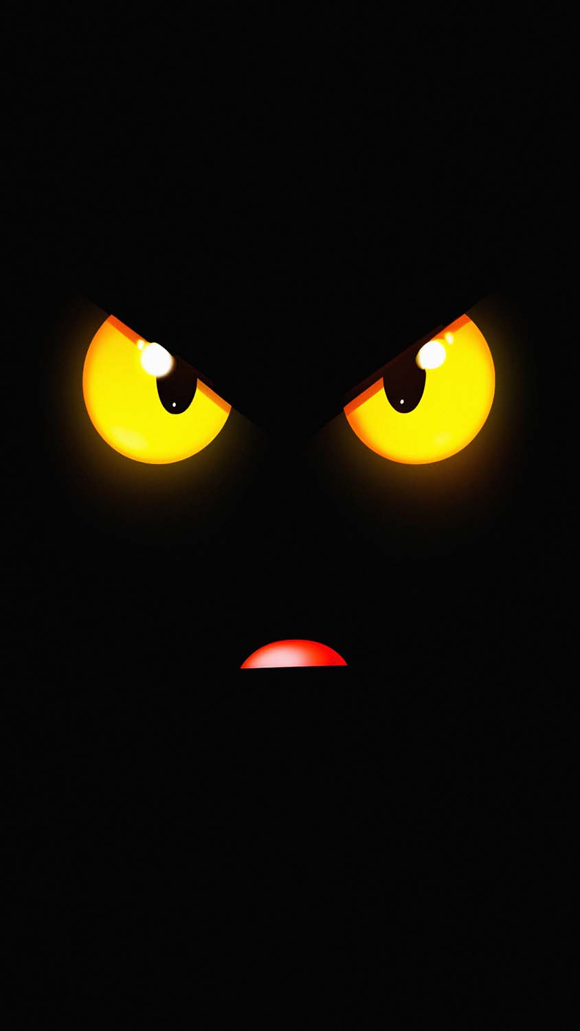 Angry Face iPhone Wallpaper 4K