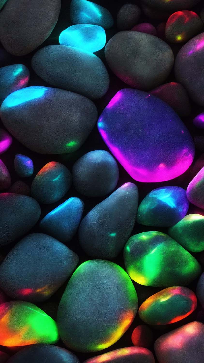 Colorful Stones iPhone Wallpaper 4K