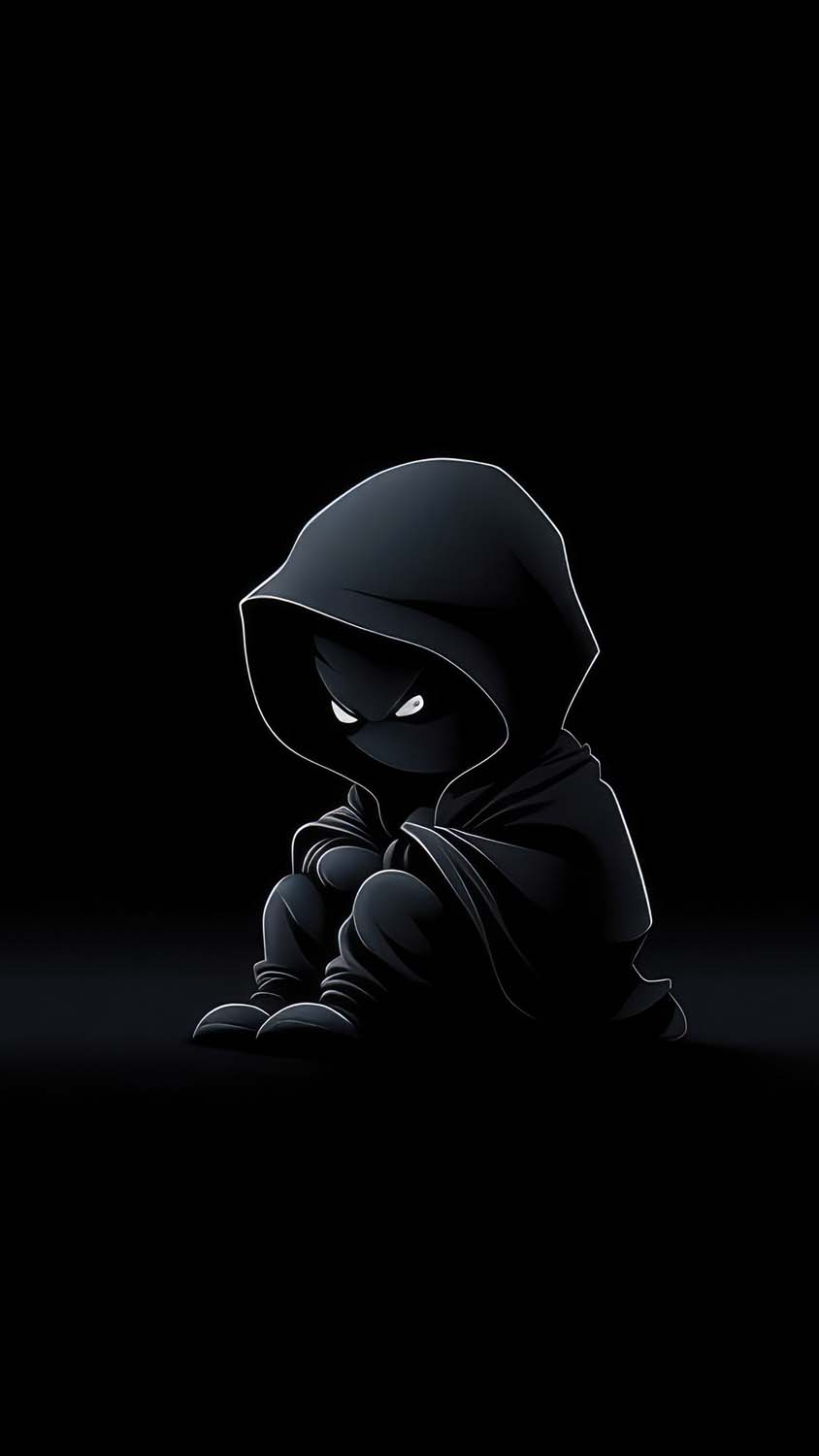 Dark soul boy minimal hoodie iPhone Wallpaper 4K