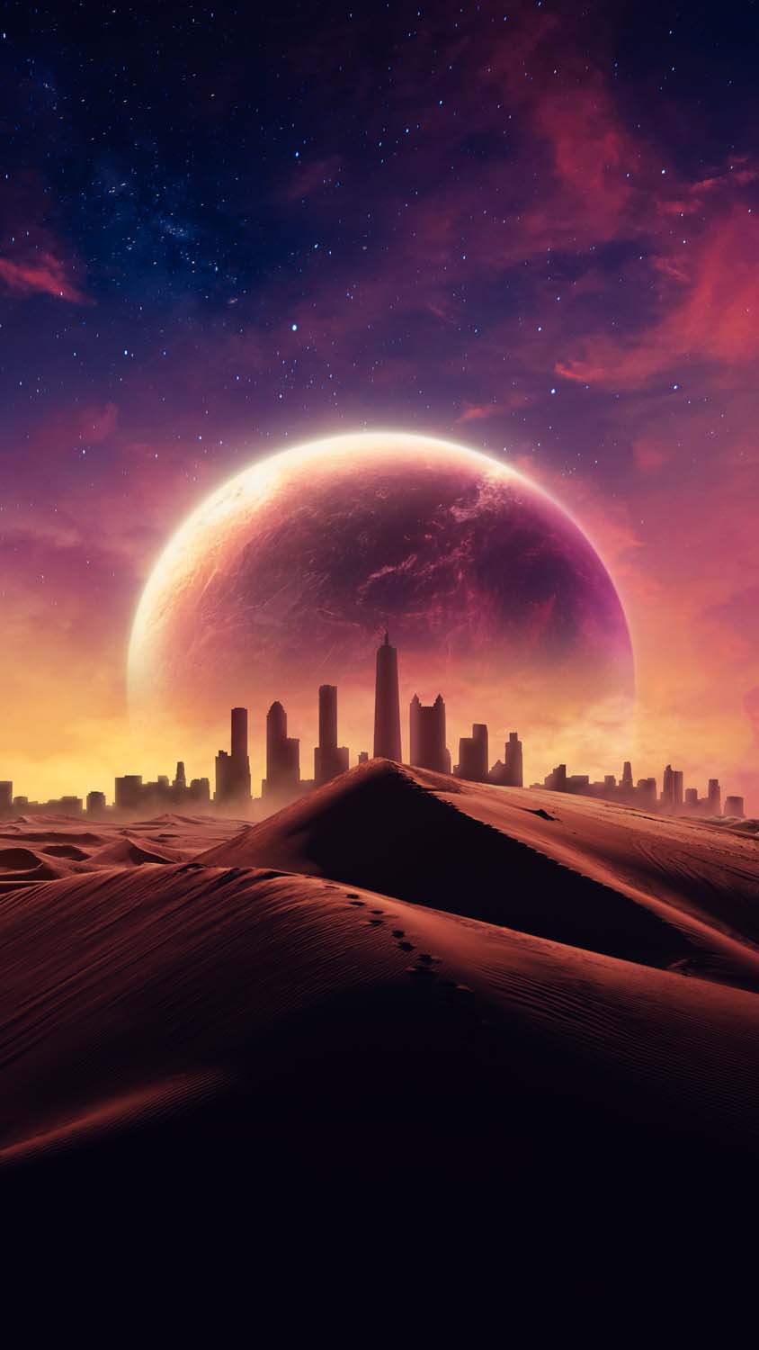Dune City iPhone Wallpaper 4K
