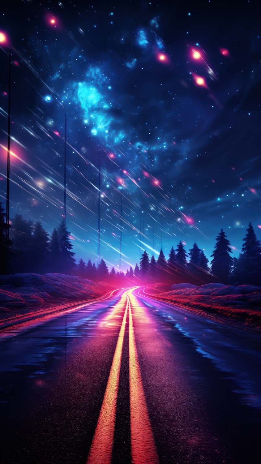 Galactic Road iPhone Wallpaper