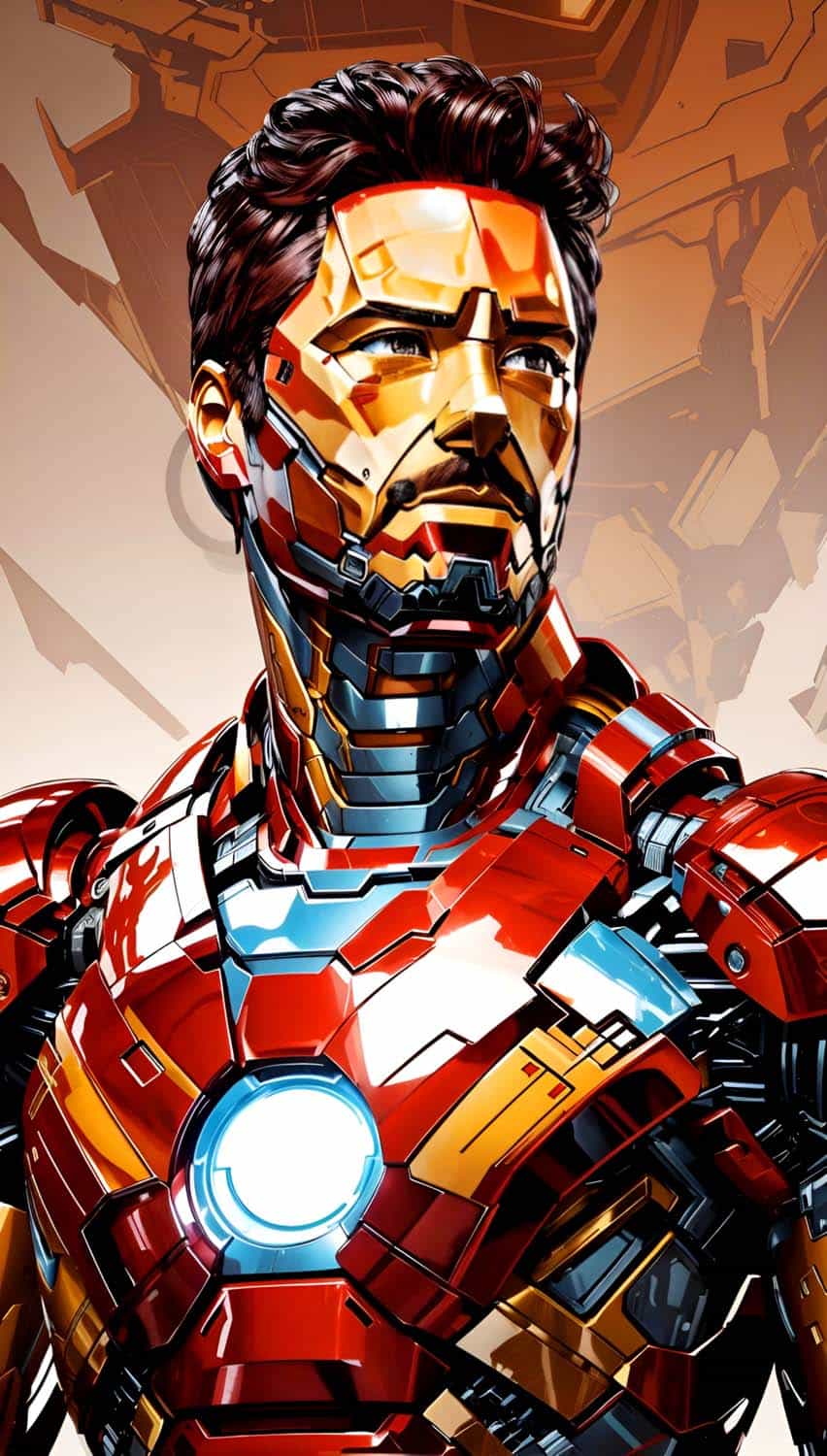 Iron Man Art iPhone Wallpaper 4K