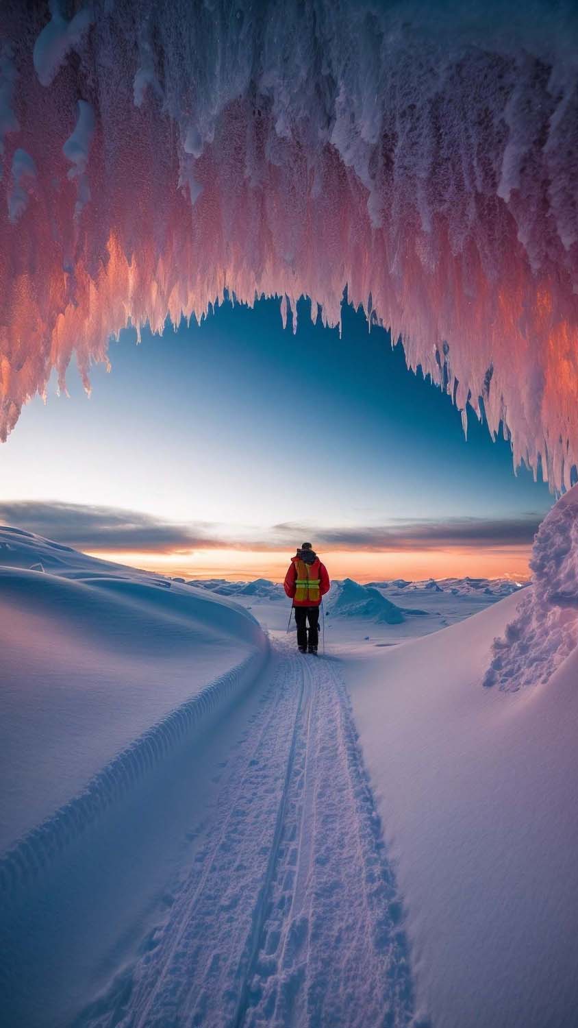 North Pole Adventures iPhone Wallpaper