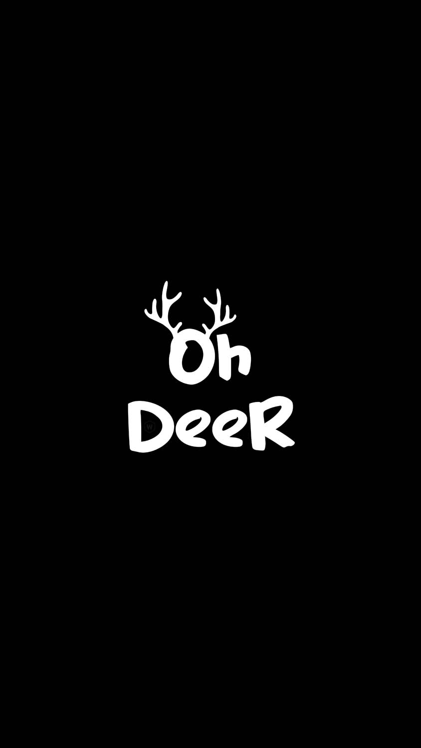 Oh Deer iPhone Wallpaper 4K