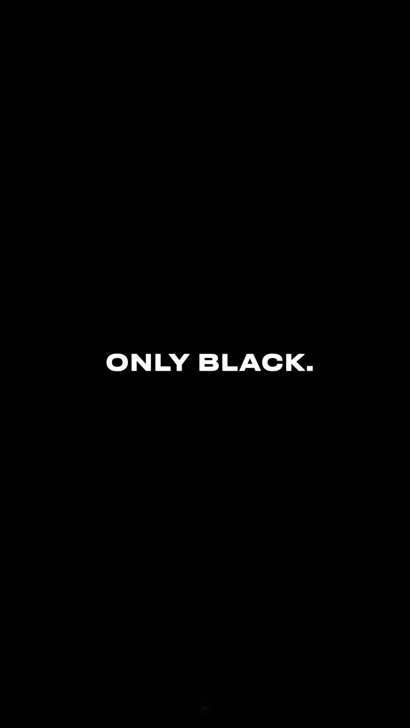 Only Black iPhone Wallpaper HD