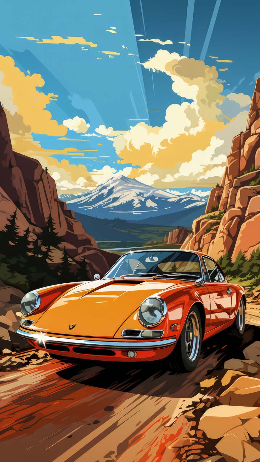 Porsche Classic Car iPhone Wallpaper 4K