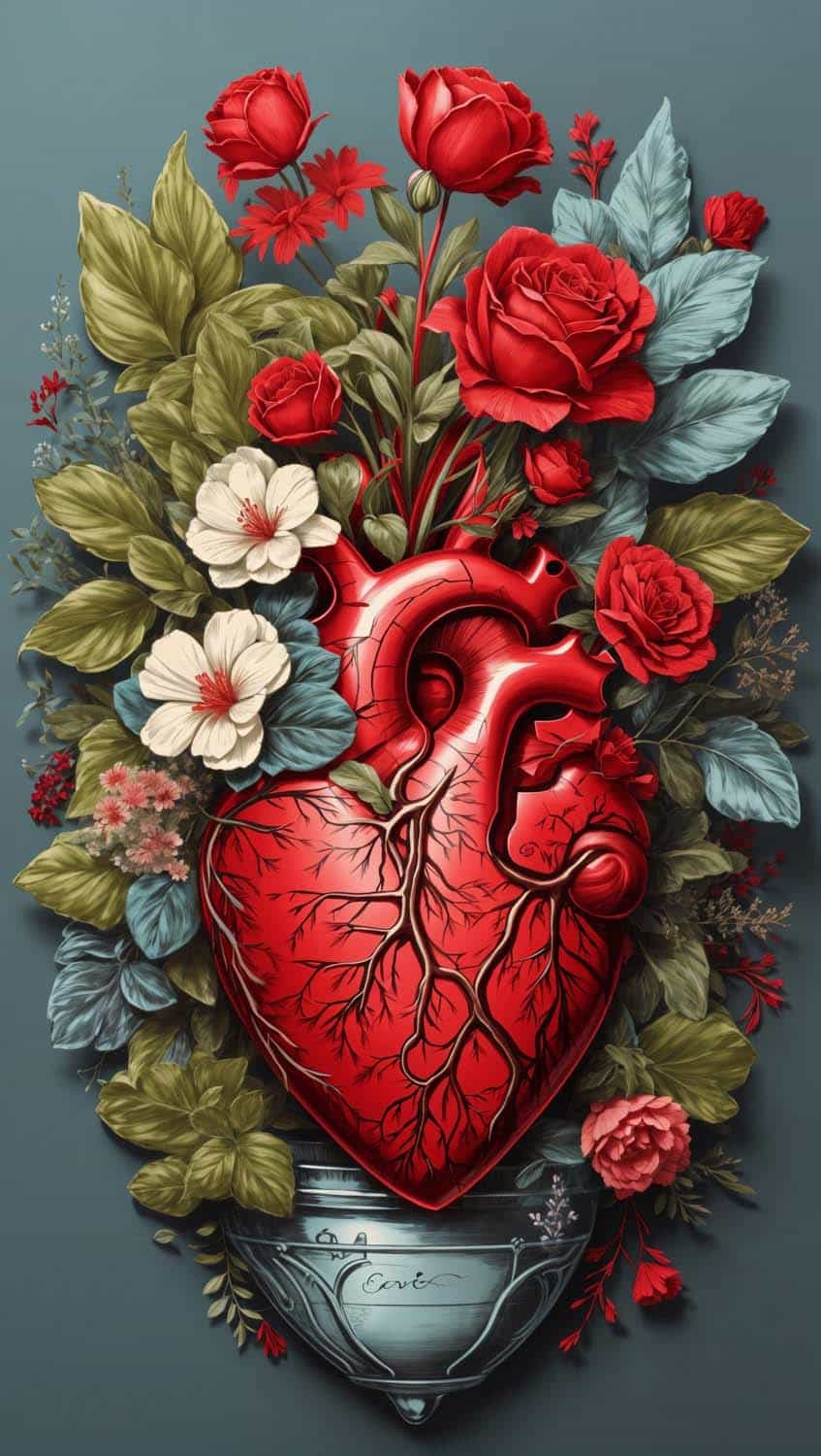 Rose Heart iPhone Wallpaper 4K