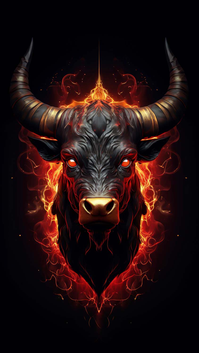 The Bull iPhone Wallpaper 4K