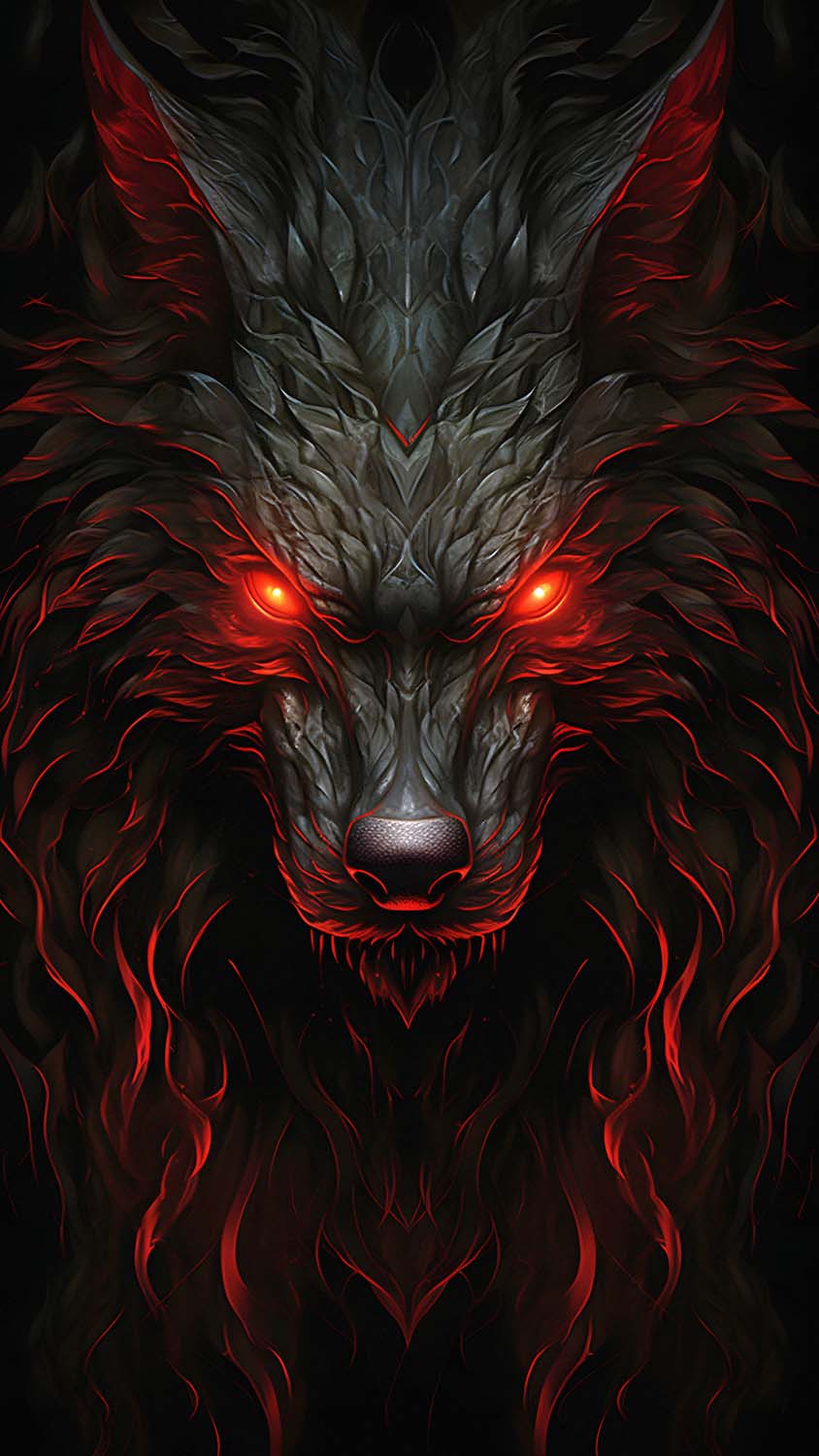 Wolf God iPhone Wallpaper 4K