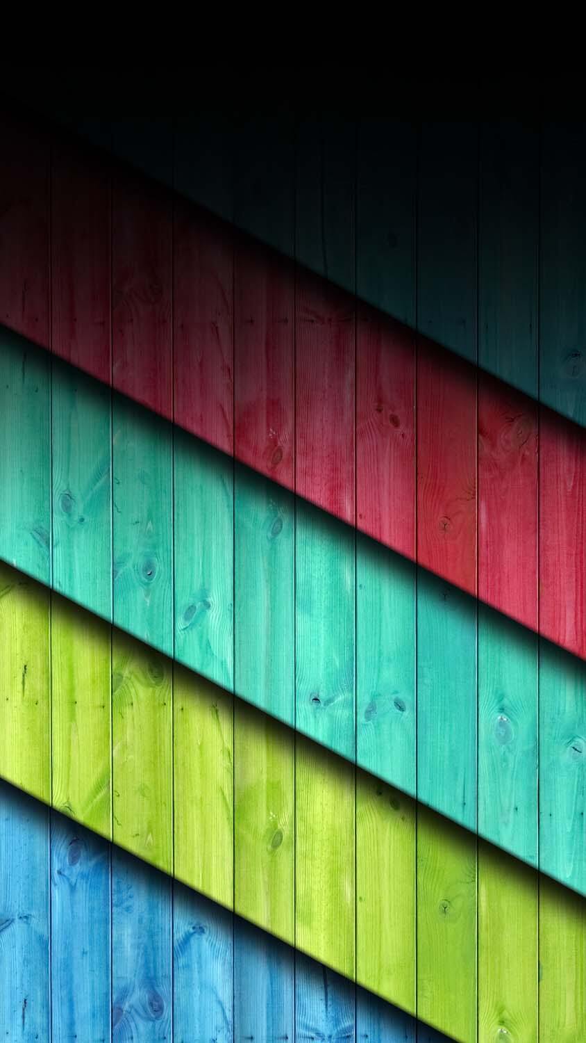 Wood Colours Layers iPhone Wallpaper HD