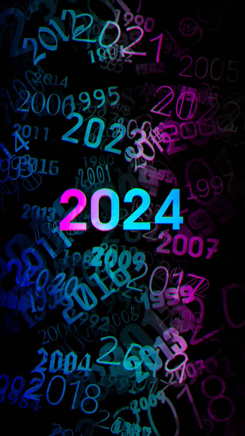 Year 2024 iPhone Wallpaper 4K