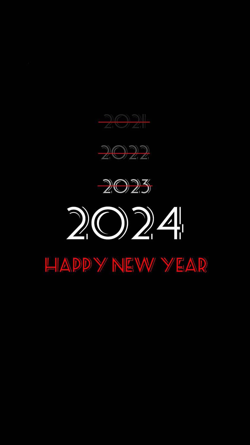 2024 New Year iPhone Wallpaper