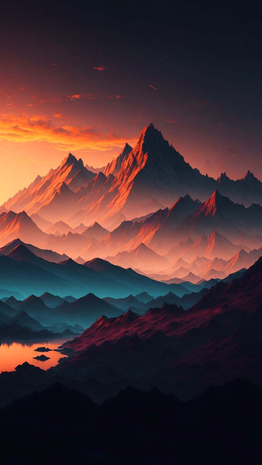 Mountain Peaks iPhone Wallpaper 4K