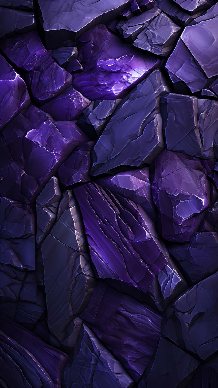 Purple Rocks iPhone Wallpaper 4K