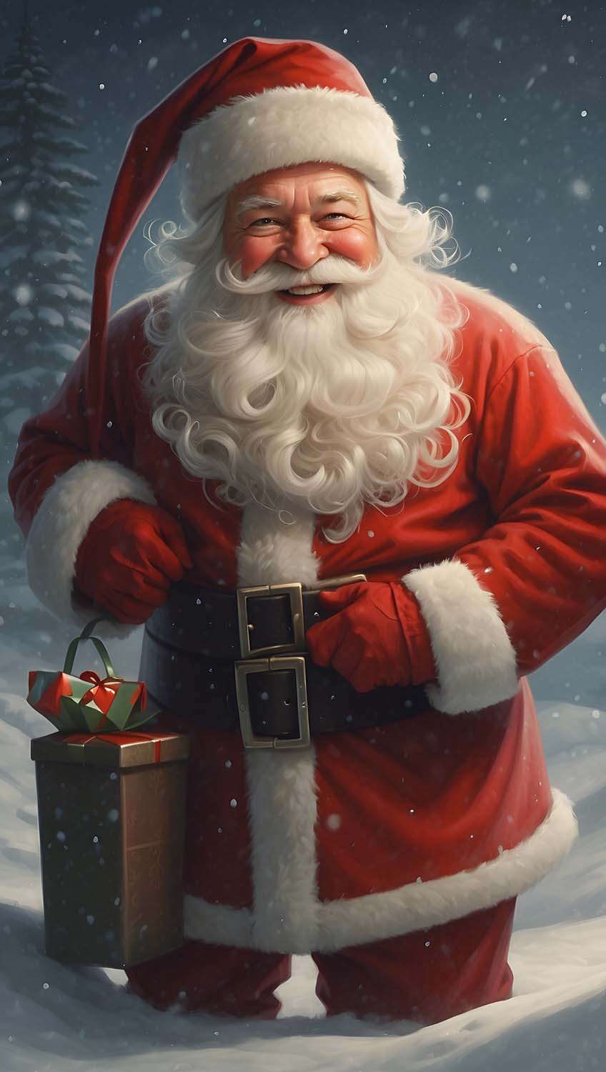 Santa Claus iPhone Wallpaper
