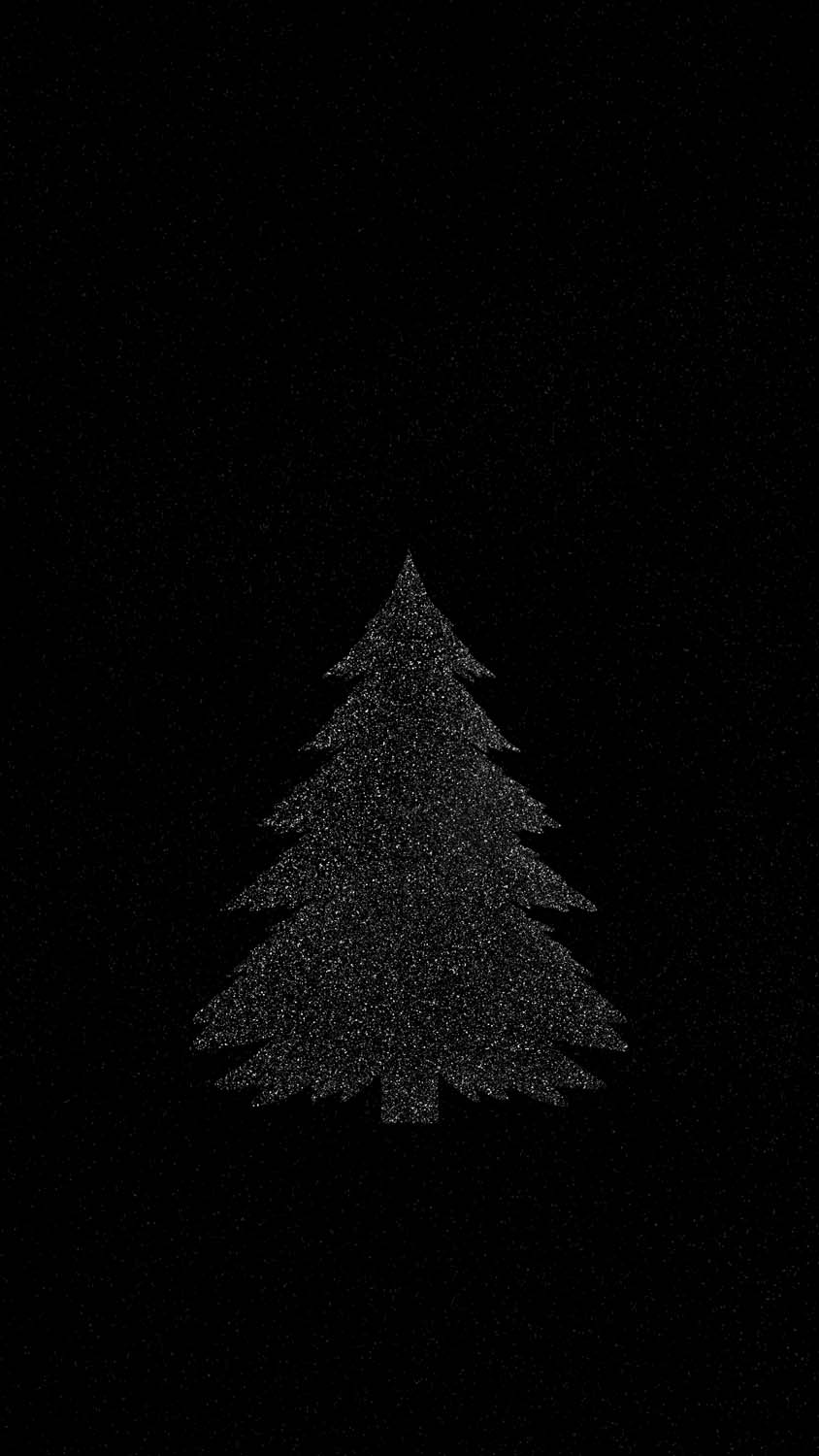 Xmas Tree Dark iPhone Wallpaper