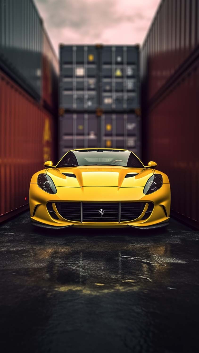 Yellow Ferrari