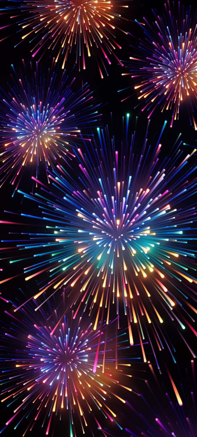 2024 Fireworks iPhone Wallpaper