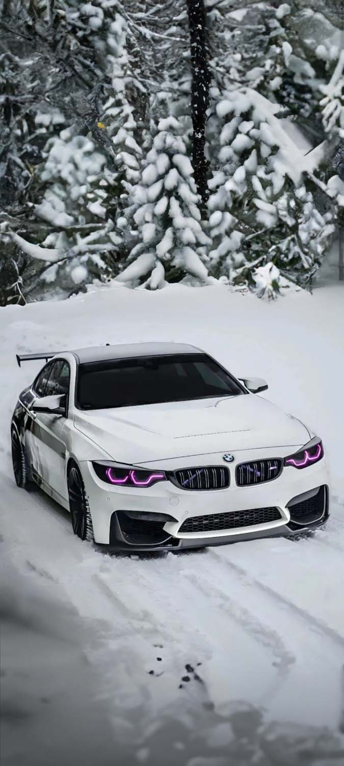 BMW White Snow Cool Wallpapers