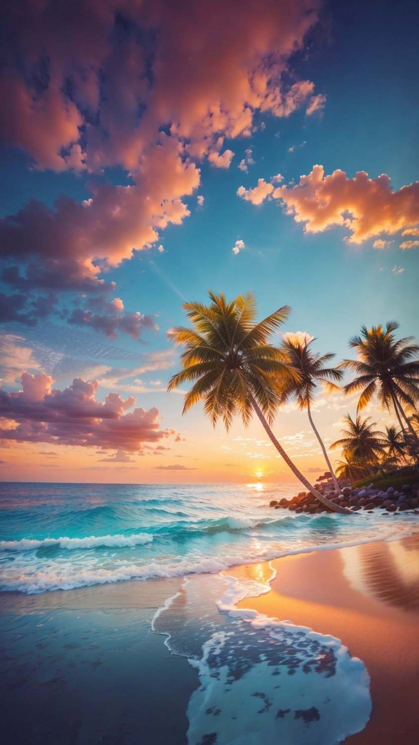 Beach Sunset Horizon Vibes
