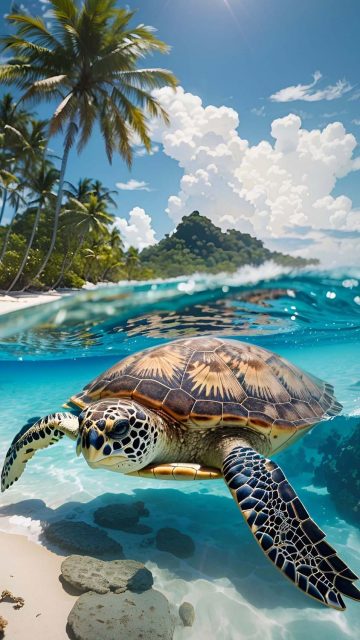 Beach Turtle Cool Wallpapers