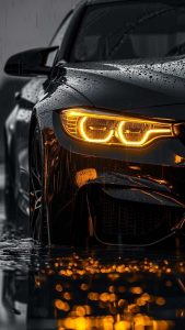 Black Car BMW Light