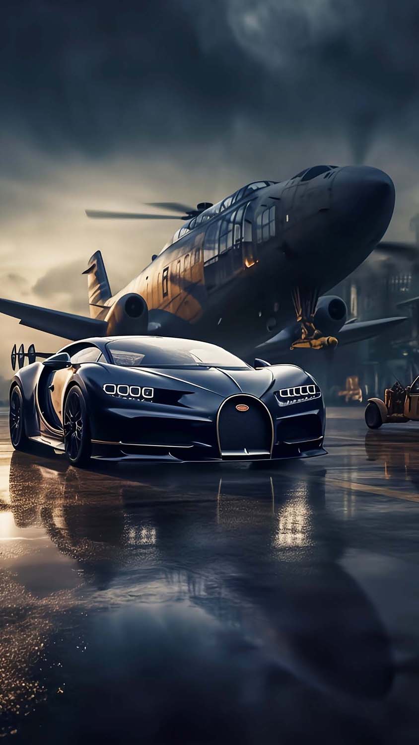 Bugatti vs Plane