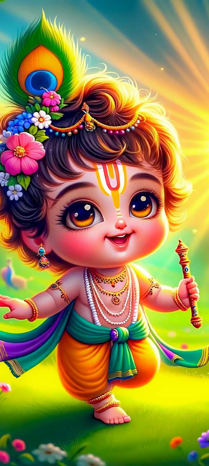 Cute little Krishna