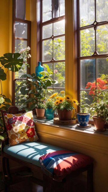 Flowerpots Sunlight Window Cool Wallpapers