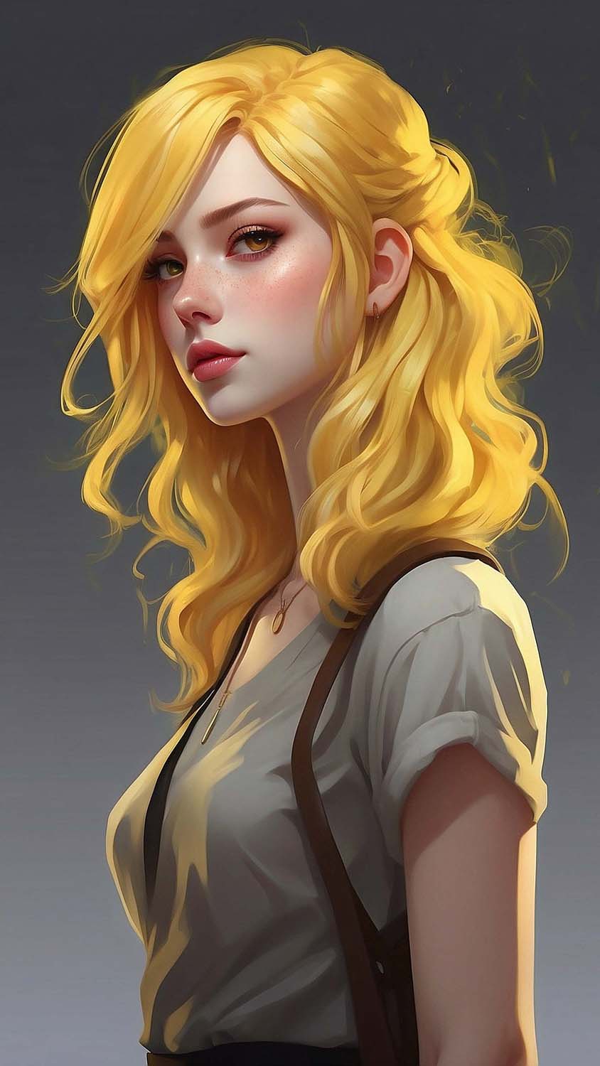 Girl with Golden Hairs