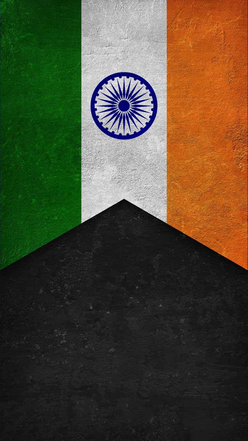 India Flag Art Neon iPhone Wallpaper HD