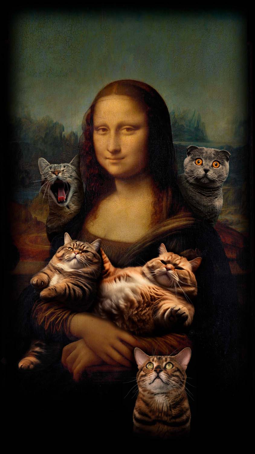 Monalisa with Cats