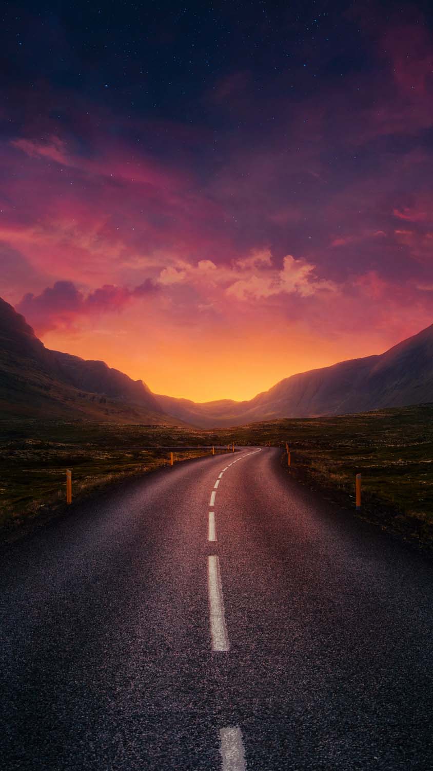 Sunrise Road Cool Wallpapers