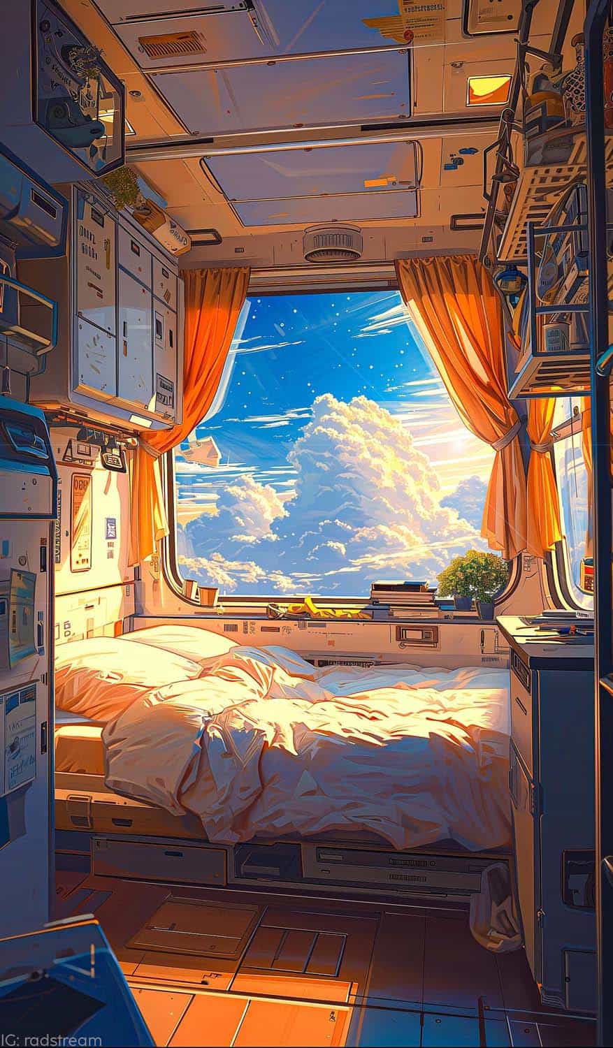Aesthetic Room in Clouds iPhone Wallpaper HD