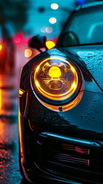 Black Car Porsce 911 HD Wallpaper