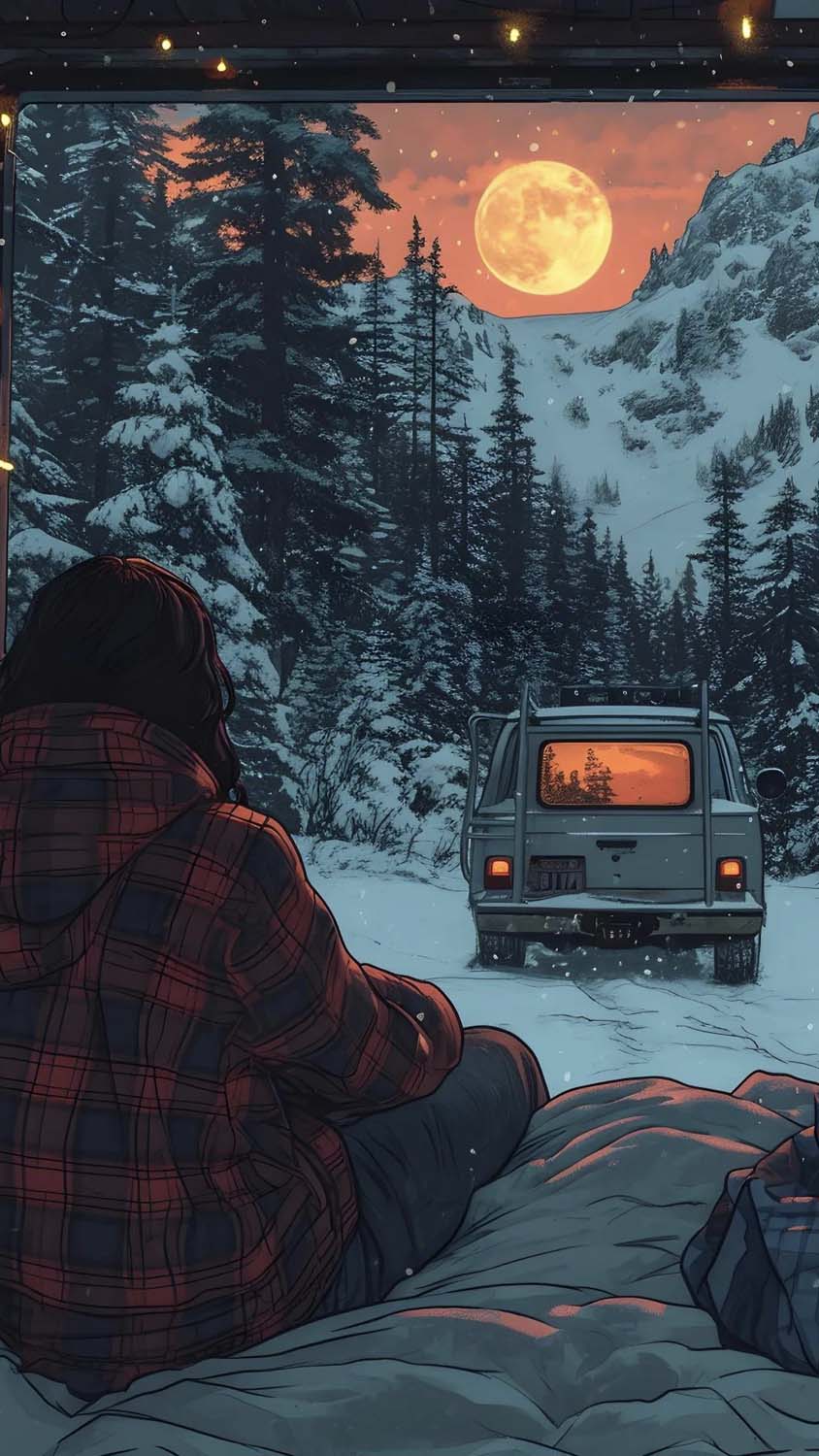 Camping and Chill Asthetic Wallpaper