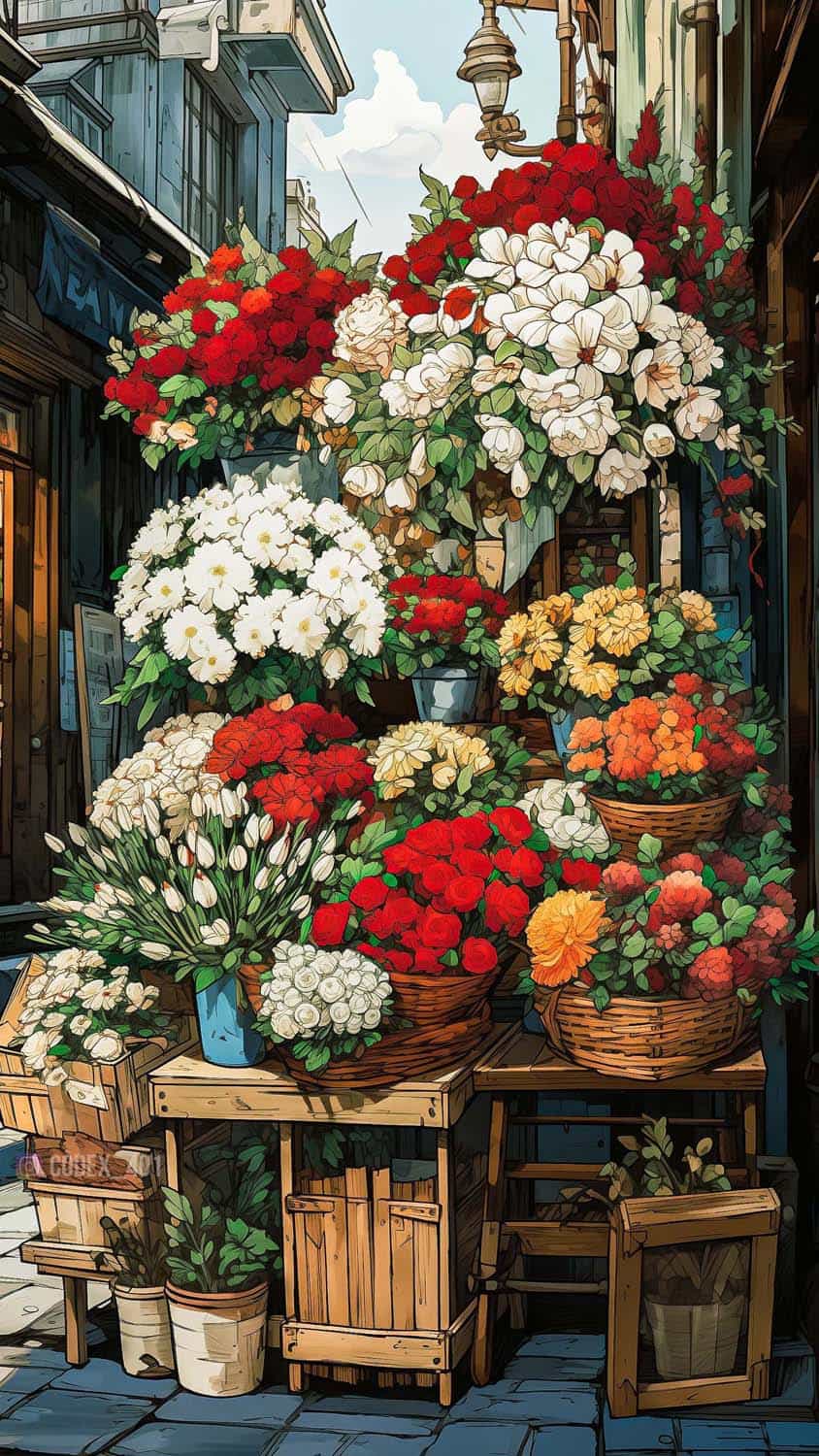 Flower Shop Asthetic Wallpaper