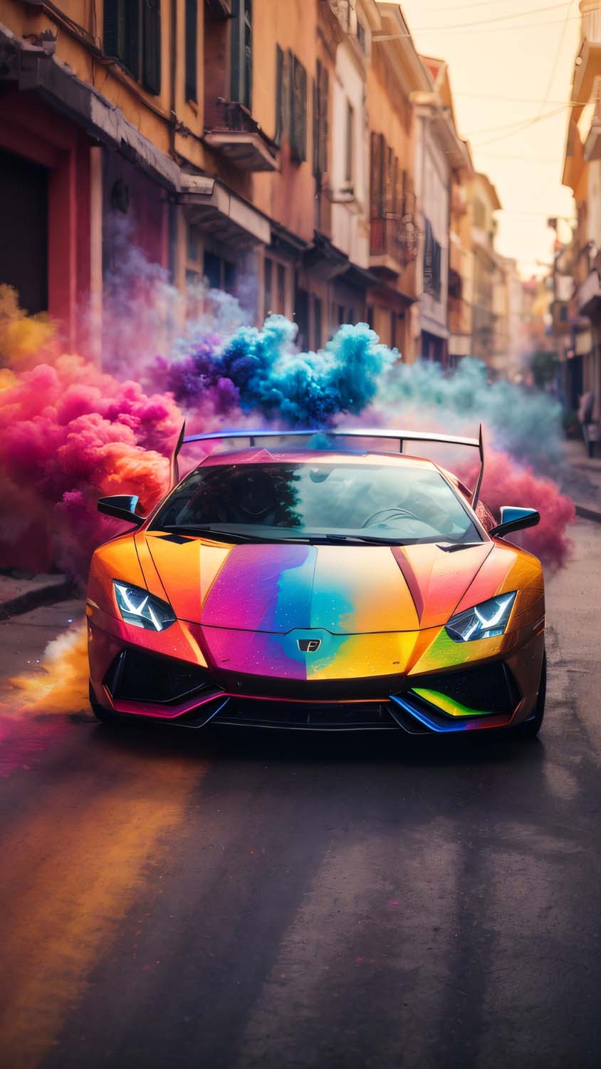 Lamborghini Colorful Smoke Cool Wallpapers
