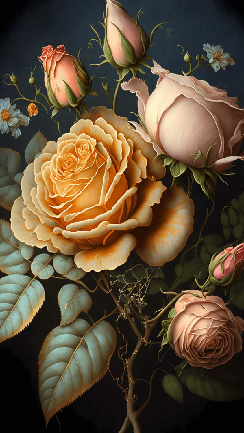 Rose Flower Art HD Wallpaper