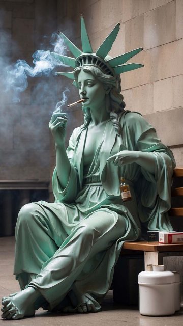Statue of Liberty Chilling HD Wallpaper