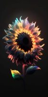 Sunflower Neon Cool Wallpapers