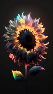 Sunflower Neon Cool Wallpapers