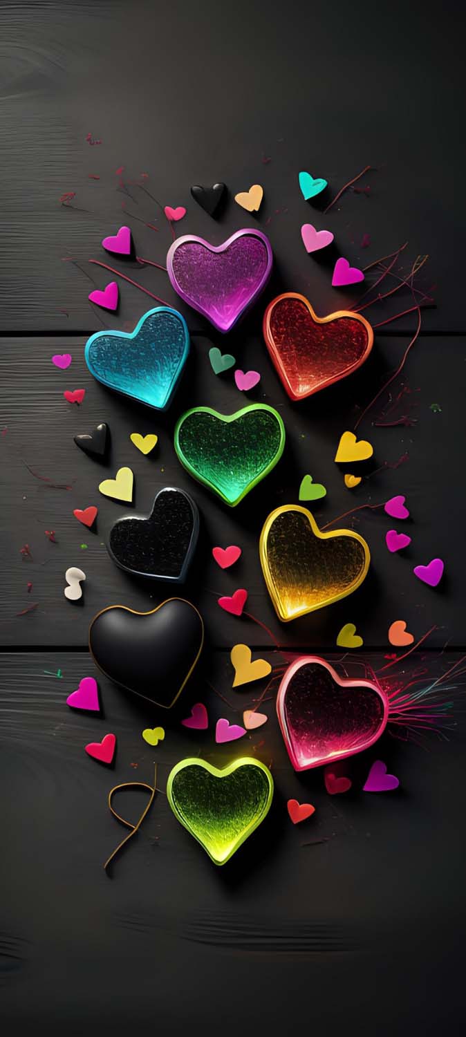 Valentines Hearts Cool Wallpaper