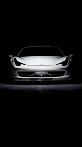 White Ferrari HD Wallpaper