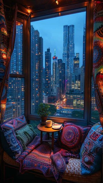 Window Views and Coffee HD Wallpaper
