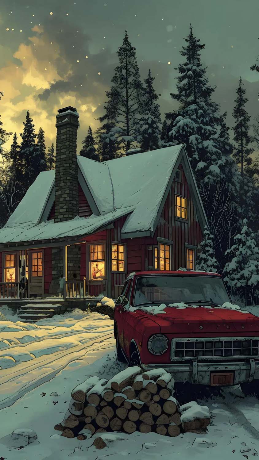 Winter Home HD Wallpaper