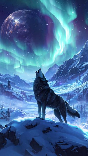 Wolf Howl HD Wallpaper