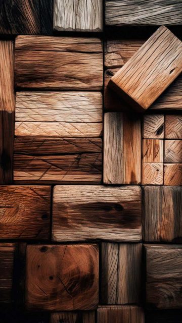 Wood Blocks HD Wallpaper