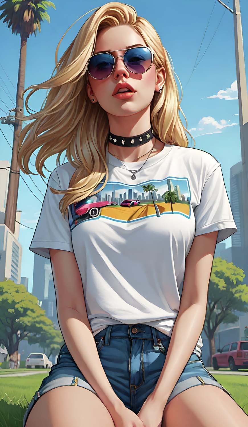 Blonde Girl GTA 6 Wallpaper HD