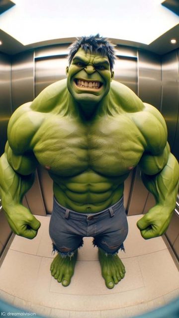 Hulk in Elevator Wallpaper HD